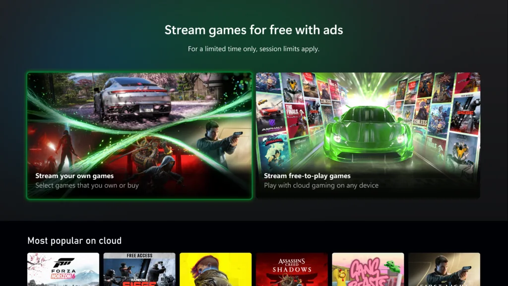 Free Xbox Cloud Gaming Games Without Game Pass
