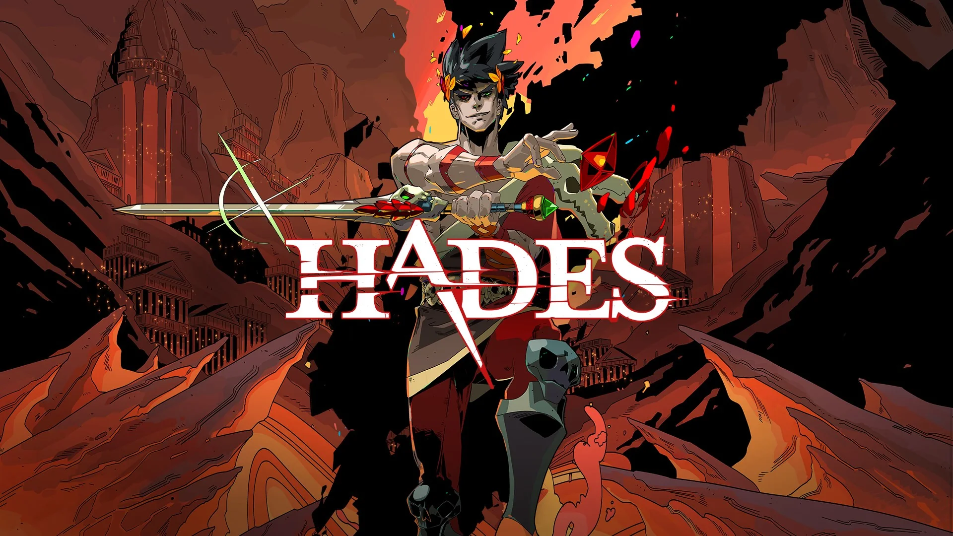 Zagreus battling through the Underworld in Hades
